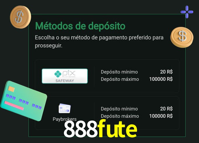 O cassino 888fute oferece uma grande variedade de métodos de pagamento